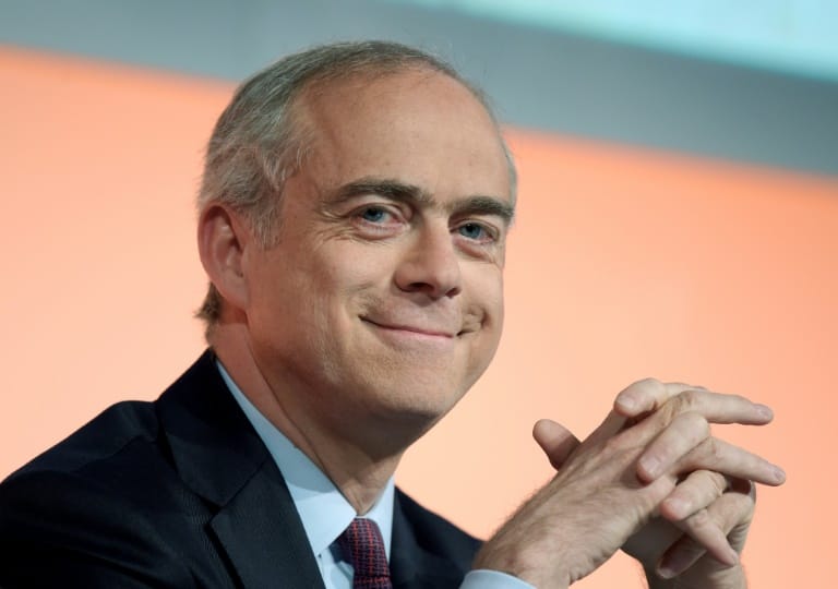 Ramon Fernandez, alors directeur général délégué du groupe Orange, le 4 mai 2018 à Paris. ERIC PIERMONT / AFP