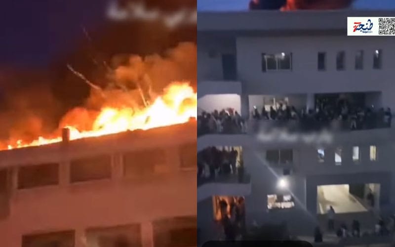 مشاهد للحظة تسجيل انفجارات أرعبت عمال منطقة المجد (فيديو)