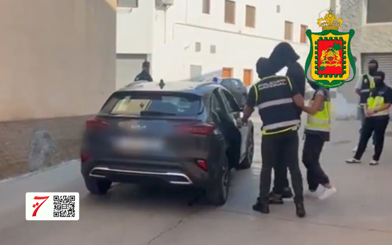 عملية مشتركة بين الشرطة الإسبانية والمخابرات المغربية (فيديو)