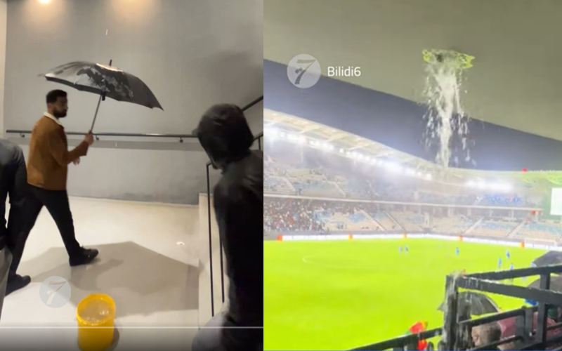 الأمطار تتسبب بانتقادات لملعب البريد