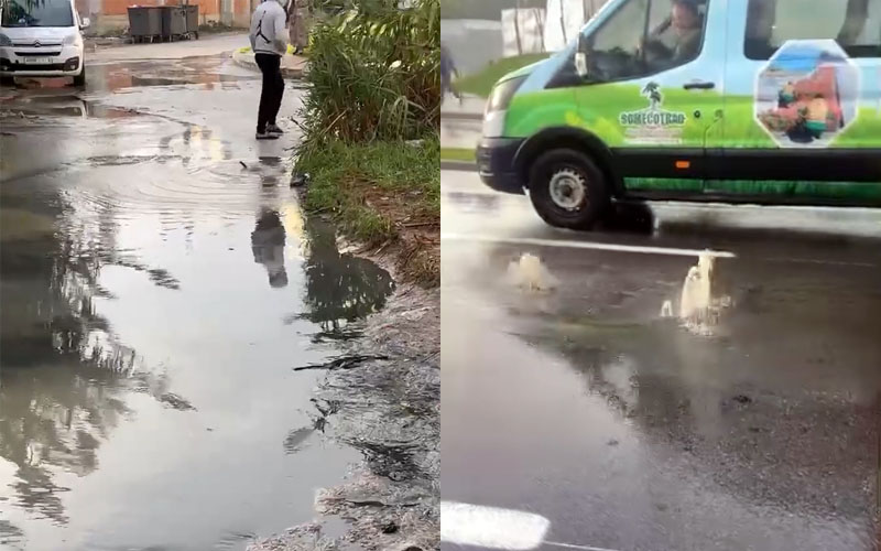 اختلاط مياه الواد الحار بالأمطار وانفجار بالوعات في طنجة