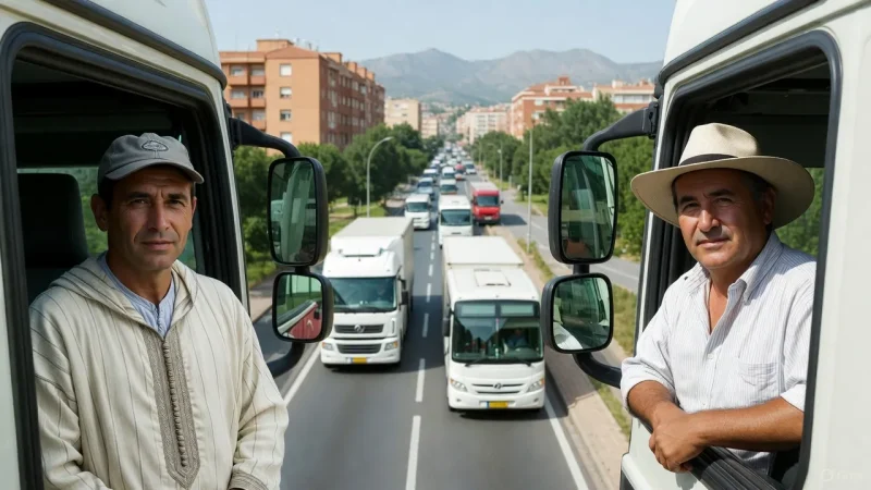 مغاربة يسعون لتغطية عجز بأكثر من 35 ألف سائق في إسبانيا والاستفادة من مساعدة مالية بـ 3000 يورو!!