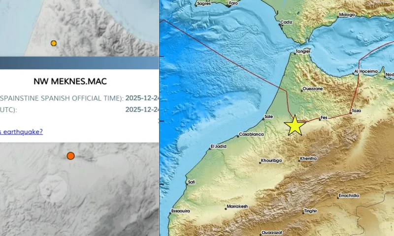 مواطنون يشعرون بهزة أرضية غرب مكناس.. تراوحت بين 3 و3.6 درجات على سلم ريشتر