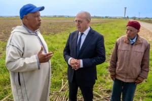 زيارة وزير تكشف تضرر مساحة شاسعة من الأراضي الفلاحية بمنطقة اللوكوس بعد الفيضانات