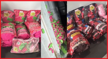بغطاء الحلوى وشخصيات كارتونية.. دومينيكاني يحاول إدخال 140 ألف قرص عبر طنجة المتوسط