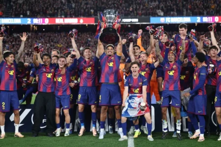 برشلونة بطلا لليغا الإسبانية