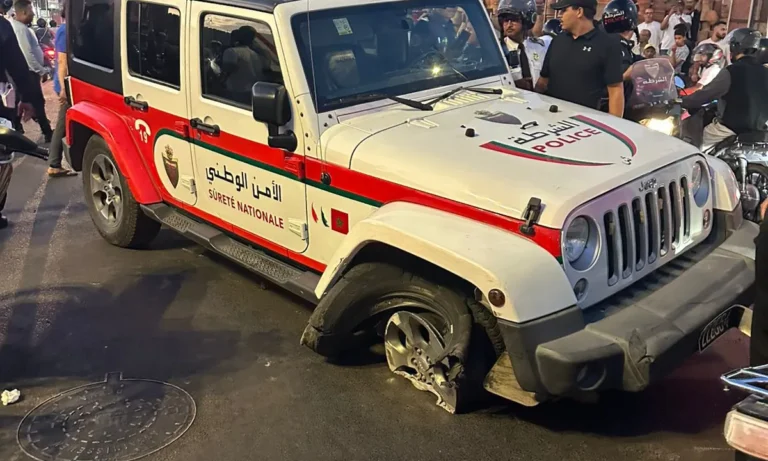 مطاردة مهاجر من دول جنوب الصحراء بعد استيلائه على سيارة أمن في مراكش
