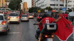 مصرع سيدة بسبب العلم الوطني خلال احتفالات بتأهل المنتخب المغربي