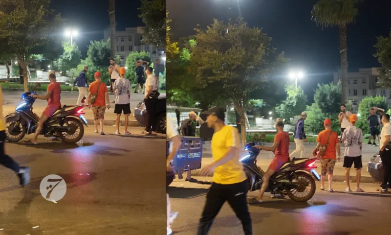 حفلة ما بعد تأهل المنتخب في بير الشيفا: تعر وإشهار سيف في وجه الناس