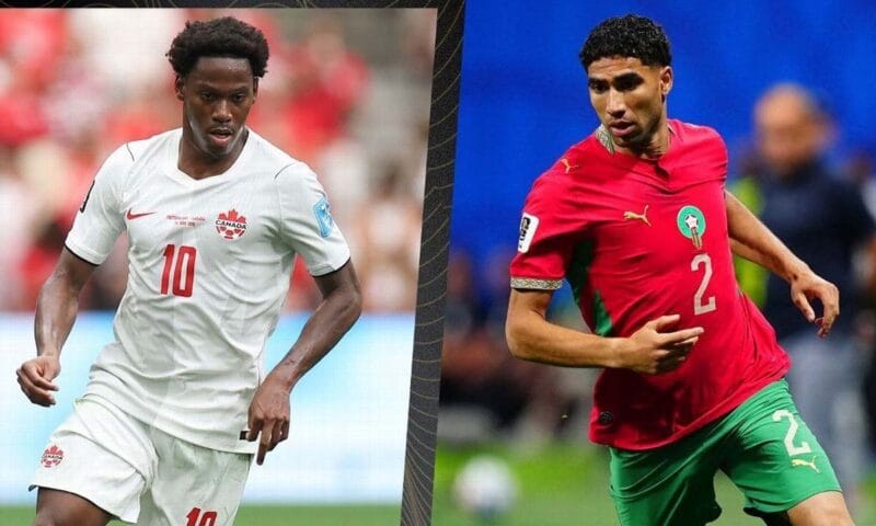 التشكيلة الرسمية للمنتخب المغربي ضد كندا
